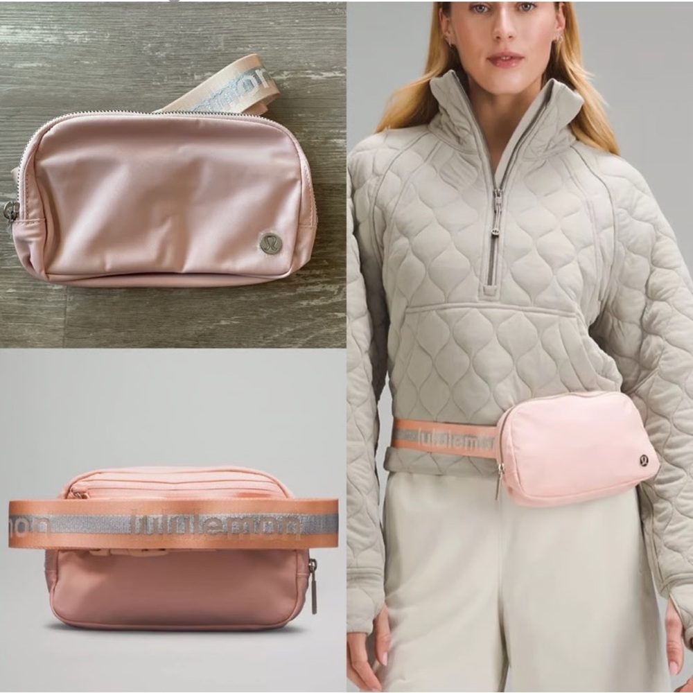 NWT LULULEMON PINK WORDMARK 1L BELT BAG - Picture 6 of 7